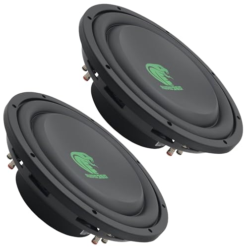AUDIO360 ADS1250 12' Shallow Mount Car Subwoofers, 3000W Max Power, High-Performance Bass, Ideal for Trucks & SUVs - Bundle of 2 Subwoofers