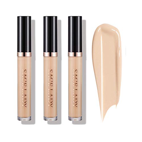 Face Pore Primer 3Pcs & Liquid Concealer Full Coverage 3Pcs, Waterproof Foundation Concealer Primer Makeup Smooth For Face Imperfections Eye Circles Cover Flawless Poreless Matte Finish #TOP4