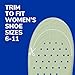 Dr. Scholl's Extra Support Shoe Insoles for Women, Size 6-11, 1 Pair: Designed for Plus-Size and Tall Women, Arch Inserts - Helps Reduce Lower Back Pain and Foot & Leg Fatigue