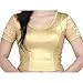 Fressia Fabrics Readymade Gold Stretchable Saree Blouses Women's