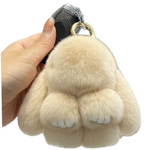 Llavero de conejito, llavero de conejo suave y espeluznante de 5.5 pulgadas, peluche de peluche de relleno fácil de usar con anillo para mujeres con llaves de bolsillo, albaricoque Llavero de conejito, llavero de conejo suave y espeluznante de 5.5 pulgadas, peluche de peluche de relleno fácil de usar con anillo para mujeres con llaves de bolsillo, albaricoque