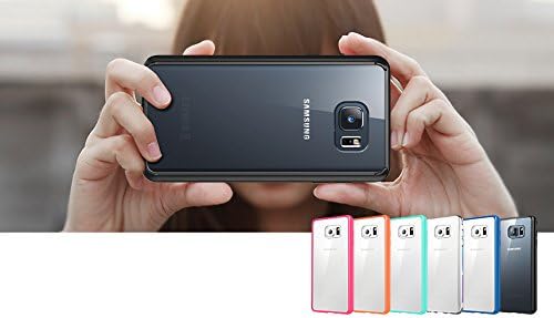 Galaxy Note 5 Case, i-Blason Scratch Resistant Halo Series Hybrid Clear Case/Cover with TPU Bumper for Samsung Galaxy Note 5 (Black/Clear)