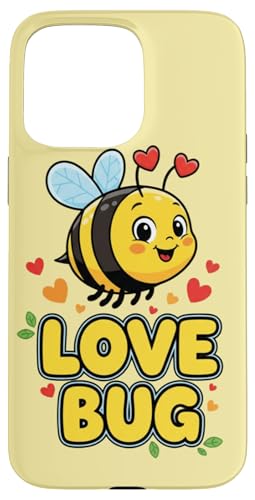 Love Bug �L���[�g ���킢�� �o�����^�C�� �n�` �n�[�g�t�� �X�}�z�P�[�X iPhone 15 Pro Max �p