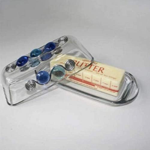 Wire wrapped butter dish