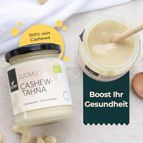 FOODIN Bio Cashewmus im Glas - aus 100% Natürlich Cashews, Cashewbutter (2 x 250g)