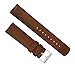 23mm Oak Brown - Barton Leather and Rubber Hybrid Watch Bands with Integrated Quick Release Spring Bars - 316L Stainless Steel - Choose Strap Color & Width