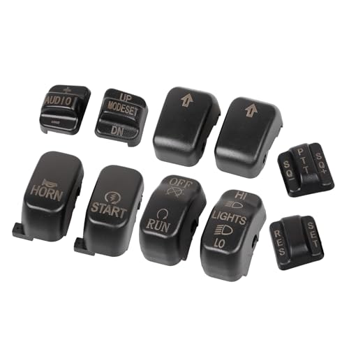 BID4ZE 10Pcs Black Radio Cruise Control Switch Cap For Harley Road Glide EFI FLTRI 1998-2006 Dyna 1996-2011 Electra Glide Ultra Classic FLHTCU 1996-2013 Softail 1996-2010 -  GT00-105-01