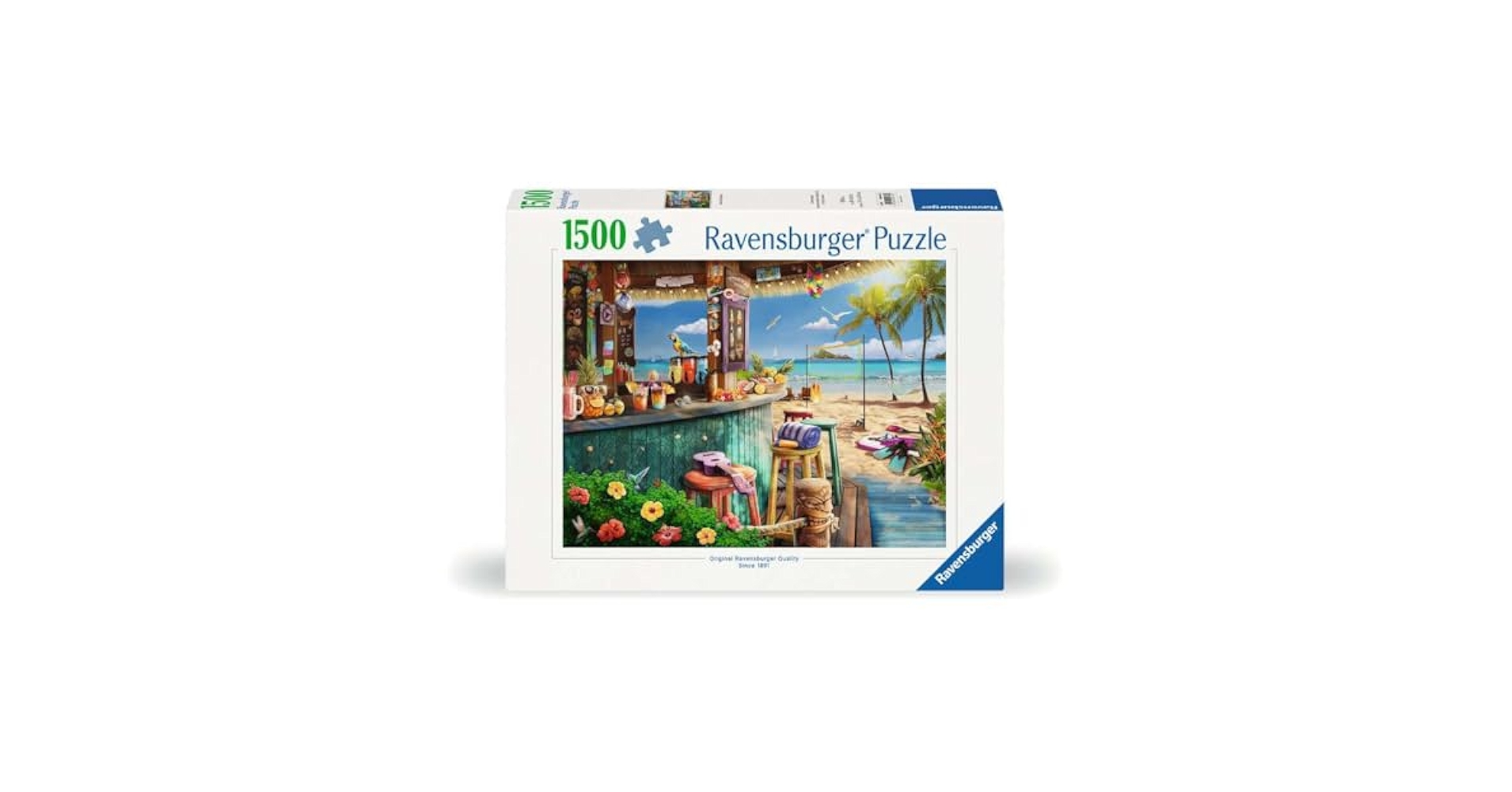 ジグソーパズル Breezing sea port Amazon.com: Ravensburger - Beach Bar Breezes - 1500 Piece