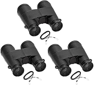 XYWHPGV 3Pcs Toy Binoculars 6X35 Compact Folding Binoculars Black With Neck Strap For Bird Watching Hiking Camping(6ba7c 4bb2c c5653 f4639 29ab3 e4302