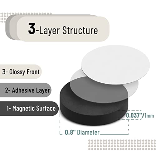 Mr. Pen- Self Adhesive Magnet Dots, 120 Pcs, Magnets for Crafts With Adhesive Backing, Magnetic Tape, Circle Magnets, Stickers for Crafts