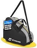 STYNGARD Schlittschuhtasche Damen & Herren Schlittschuhe Tasche - Inlinertasche für Eislaufschuhe und Inlineskates Tasche aus robustem Material - Modell Montreal (Schwarz-Gelb)