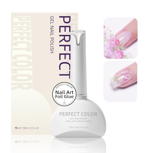 Gel Adhesivo para Transfer de Foil de Uñas 15ML PERFECT COLOR miniatura 1