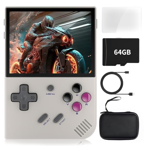 image for WESICH RG35XX Plus Handheld Game Console,3.5 Inch IPS Screen with 3300