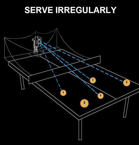 Ping Pong Table Tennis Robot Automatic Ball Machine for Training 9 Kinds of Spin