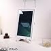 HOOKMEMO Solid Wood Tabletop Stand for Calenda, ech0 Show 15,ech0 Show 21,ipad,Cookbook,Support Both Horizontal and Vertical Modes. (White)