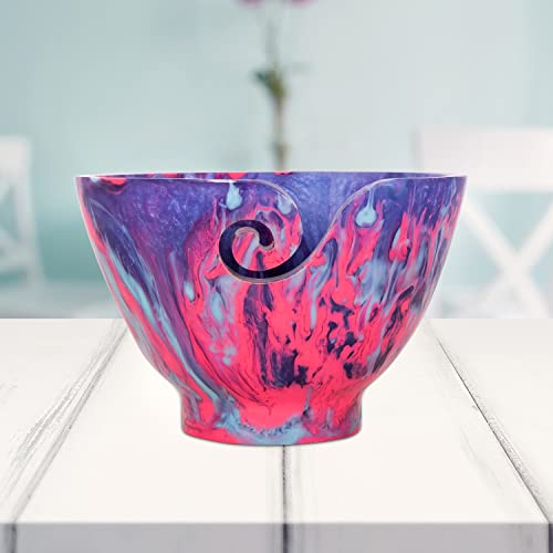 Image of Handcrafted Resin Yarn Bowl, Knitting Resin Storage Bowl, Crochet Kit Organizer. (Purple)