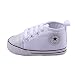 WAYLONGPLUS Infant Cute Canvas Sneaker Toddler Prewalker Anti-skid Soft Trainer Shoes (White, Size 12)