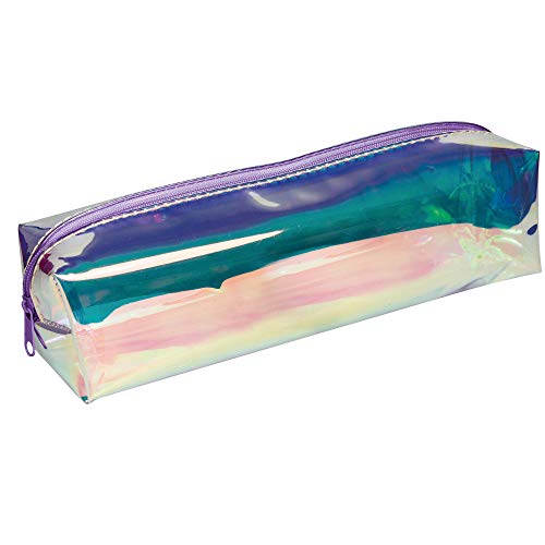 Online - Portatodos Sparkle | Portatodo Doble De Apartados Amplios Con Diseño Iridiscente - Estuche Liso Con Cremallera