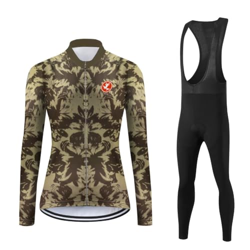 UGLY FROG Radtrikot Fahrradtrikot Fahrradbekleidung Damen Winter Thermisches Rad Trägerhose Radhose für Damen Top Outdoor Sports Radfahren Hose Fahrrad Gemütlich Hosen Radlerhose Bibtights