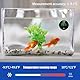 Digital Aquarium Thermometer, kabelloses USB LED-Thermometer zum Aufkleben, Aquarium Thermometer mit Touch-Tasten ℃/℉ für die Messung der Temperatur von Fischen, Schildkröten oder Wassertieren