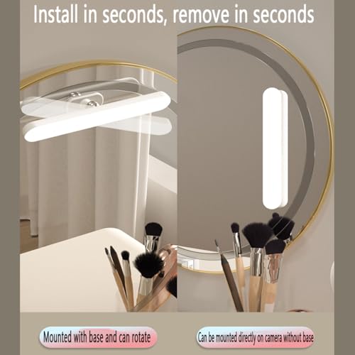 Luz maquillaje lamparas 360 giratorio recargable usb a pilas led 3