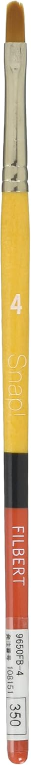 Princeton Snap! 9650FB-4 SNAP BURHS Gold TAKLON Filbert 4