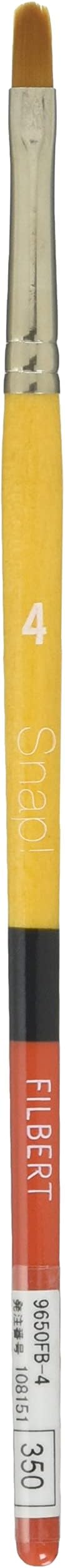 Princeton Brush Snap Gold Taklon Brush, Filbert, 4