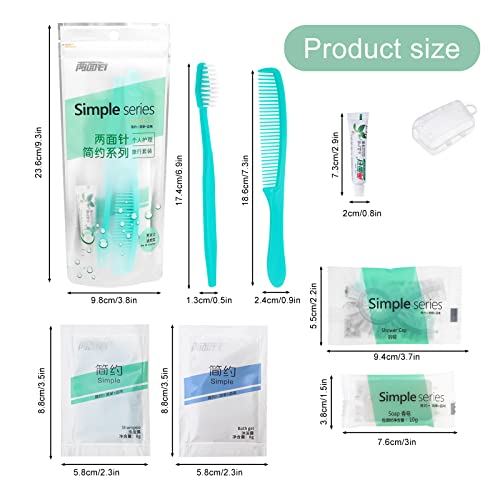 Kit de higiene con champú y gel de ducha empaquetado individualmente para hogar 7