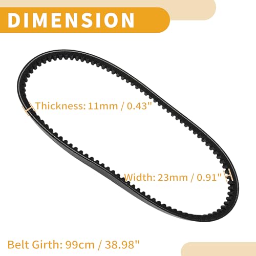 Partuto Drive Belt Motorcycle V-Belt for Yamaha Kazuma 50cc 70cc 90cc 110cc 125cc 150cc by Partuto - Image 4