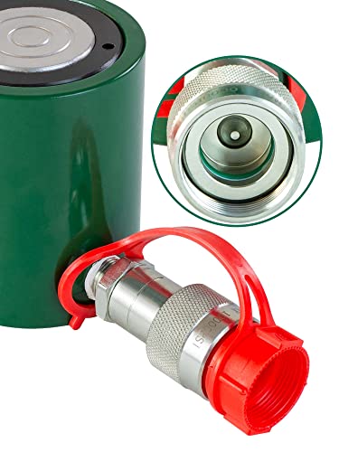 Image of 10 Ton Hydraulic Cylinder Ram Single Acting 2 inch Inch Stroke 10T Hydraulic Cylinder Jack Lifting Jack Ram Portable Single Acting Lifting Cylinders with 50mm Stroke (10T 2 inch Stroke)