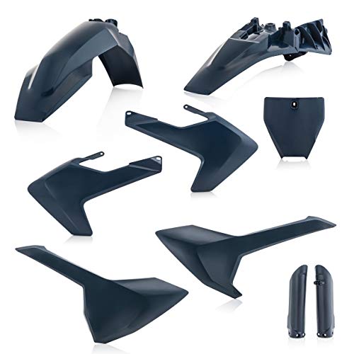 Kit plastiques HUSQ TC85 2019 bleu pour remplacer les carénages cassés