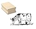 Produktbild Stempel Holzstempel Motivstempel « KUH auf der WIESE » Scrapbooking - Bauer Farmer Bauernhof Kinderstempel