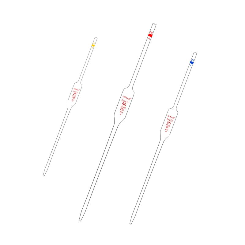 10er Set Volumenpipetten aus Borosilikatglas Einmark Bauchpipetten für Präzisen Flüssigkeitstransfer im Labor 1–100ml(2ml(10pcs))