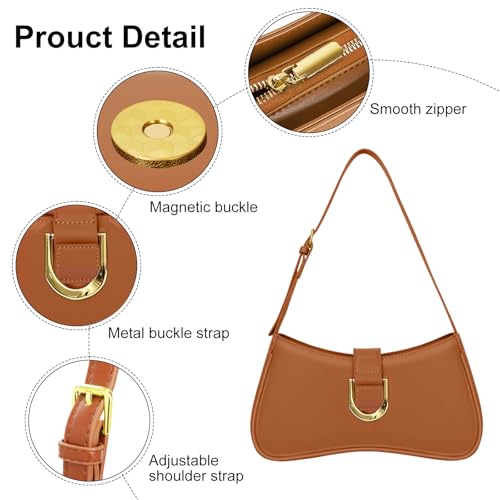 Image of Shoulder Bag for Women, Cute Retro Hobo Purse