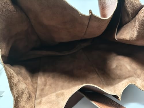 Generic brown leather tote bag – image 3