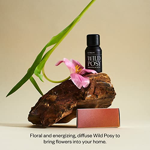 Vitruvi Wild Posy Blend Floral Essential Oil With Red Mandarin, Geranium, Patchouli, Ylang Ylang #TOP3