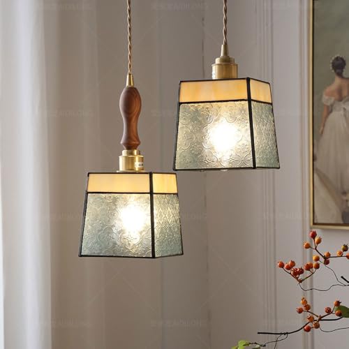 Candelabro de dormitorio exclusivo en latón y vidrio artesanal 4