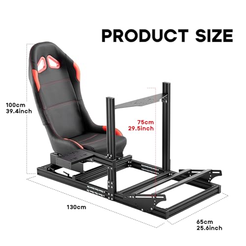 DIWANGUS Racing Simulator Cockpit Wheel Stand (Black)
