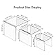 Boxalls 2 Set Acryl Display Risers, Klare Produktstände für Sammlungen, Schmuck Display Riser Regal Showcase für Cupcake Candy Dessert Tischdekorationen