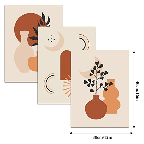Deoraio Boho Wall Art Decorative Botanical Style Poster Sun And Moon Prints Abstract Bottle Decorative Painting For Living Room Bedroom Bathroom Wall Decoration Unframed Set Of 3 8X10 Inches #TOP1
