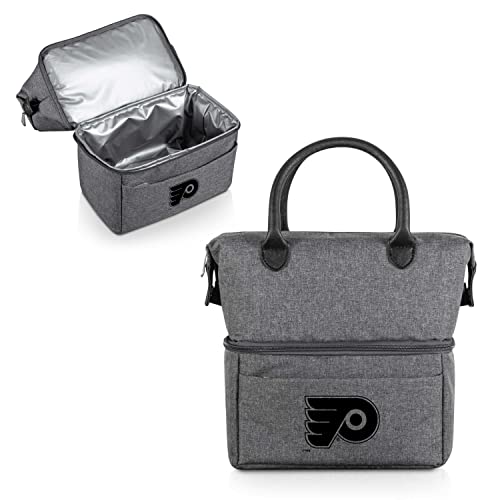 PICNIC TIME NHL Philadelphia Flyers Urban Lunch Bag, Cooler Lunch Tote, Insulated Lunch Bag, (Gray with Black Accents)