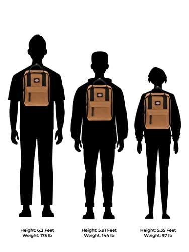 Image of Dickies Brooklyn Mini Backpack, Small Backpack Purse for Men and Women, Travel Shoulder Book Bag (Brown Duck)