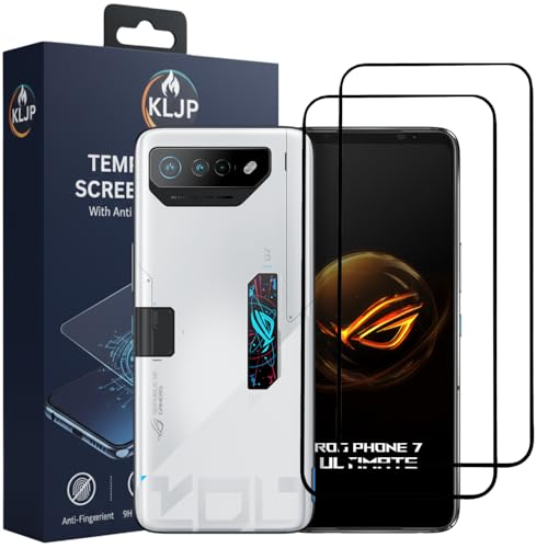 Image of Military-Grade Gorilla Tempered Glass For Asus ROG 7 With Installation Kit | Edge to Edge Coverage | Black (Pack Of 2)