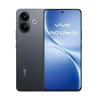 vivo V60 Lite Móvil 5G, 12+12GB RAM extendida 512GB ROM, Dimensity 7360-Turbo, Cámara 50MP, Vídeo 4K, Pantalla 6,7’’ 120 Hz AMOLED, Batería 6500 mAh, Carga rápida 90W, telefono móvil con IA, Black
