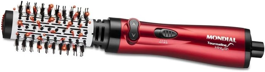 MONDIAL Escova Rotativa, Tourmaline Infinity Íon, 110V, Vermelho - ER-03