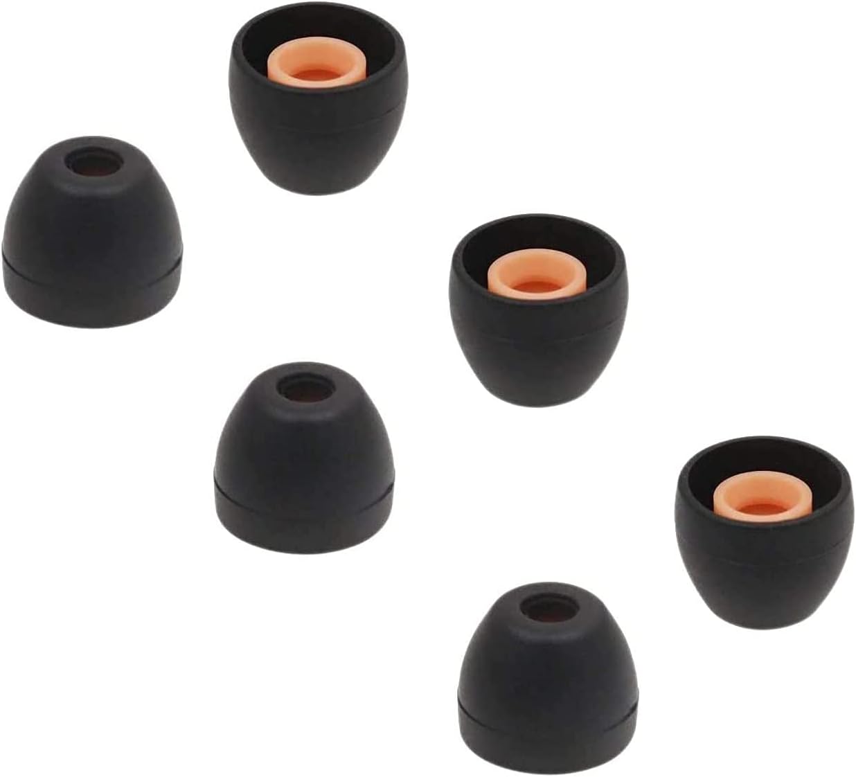 ALXCD Eartips Compatible with Sony WF-1000XM4 Earbuds, S/M/L 3 Pairs Soft Silicone Ear Tips Earbuds Tips, Compatible with Sony WF-1000XM4 Silicon Tips XM4 3 Pairs, S, Black