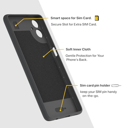 Image of Pikkme Back Cover for Samsung Galaxy A06 Soft Grip 3D Hexa Cube Texture Silicone Bumper Case (Grey)