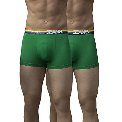Image of Underjeans Men Cotton Blend Trunk - Pack of 2