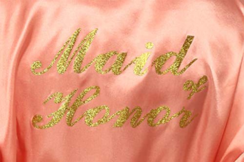 Image of Giova Women Bridal Robe for Bride and Bridesmaid Getting Ready Wedding Party Bathrobe