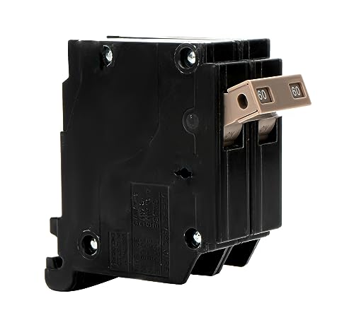 Ch260 Circuit Breaker, 2-Pole 60 Amp,10Kaic, 120/240V,Ch 3/4 Inch Plug-In Plastic-Case Circuit Breaker,Fit For Cutler Hammer Load Centers (5 Years Warranty) #TOP2